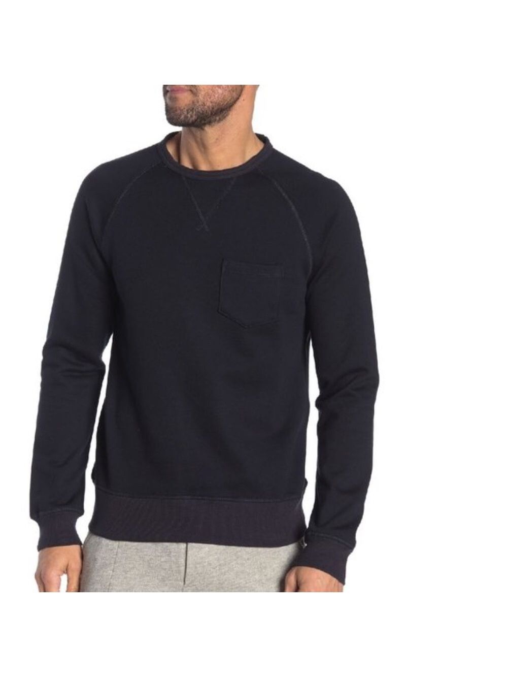 Vestige Banded French Terry Pullover Sweater